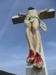 Jésus sur la croix, Mont Atxulia, Pays Basque, Avril 2013